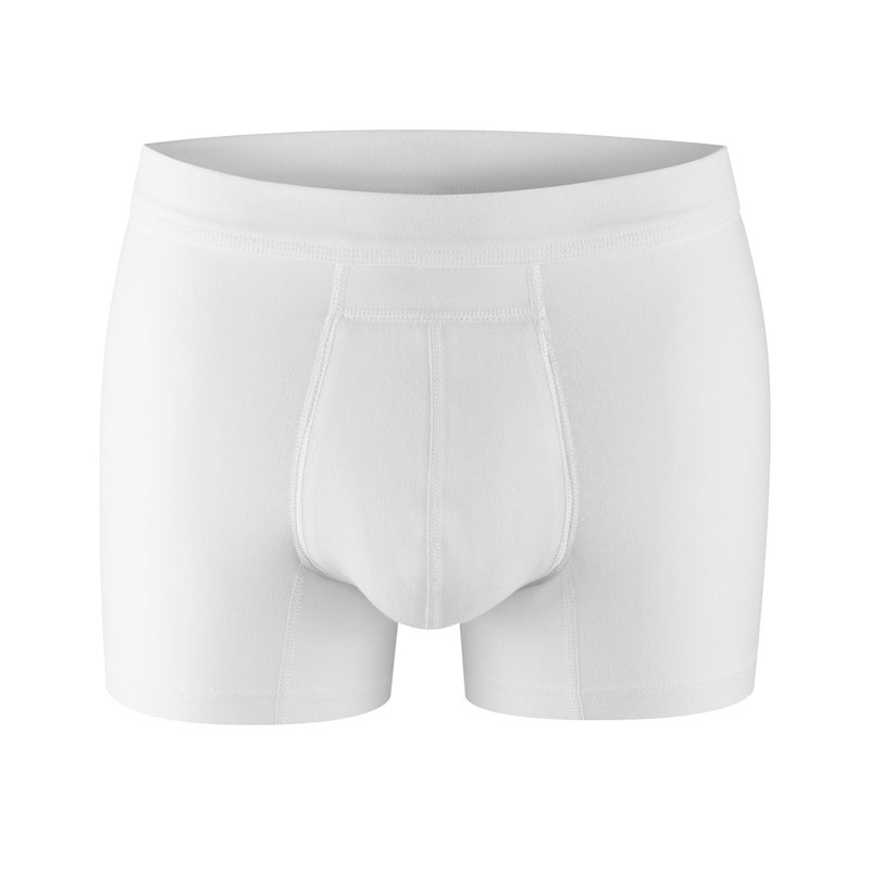 PROTECHDRY - Washable & Reusable Urinary Incontinence Cotton Boxer Brief Underwear for Men (White, X-Large (Pack of 1)) - Image 2